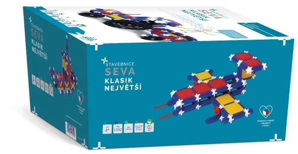 Klocki SEVA KLASIK – Największe, 1162 elementy