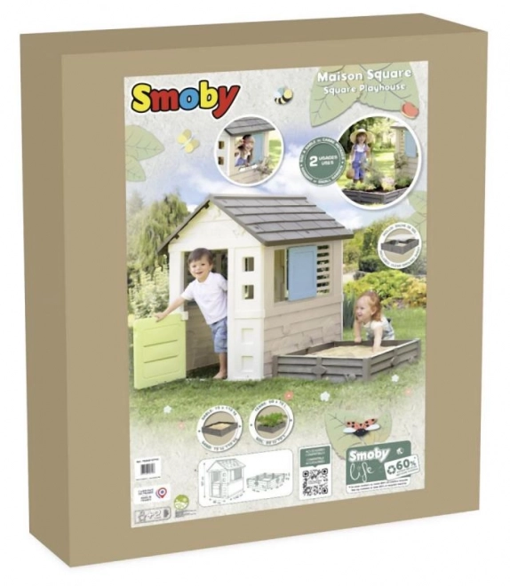 Domek ogrodowy Smoby z piaskownicą