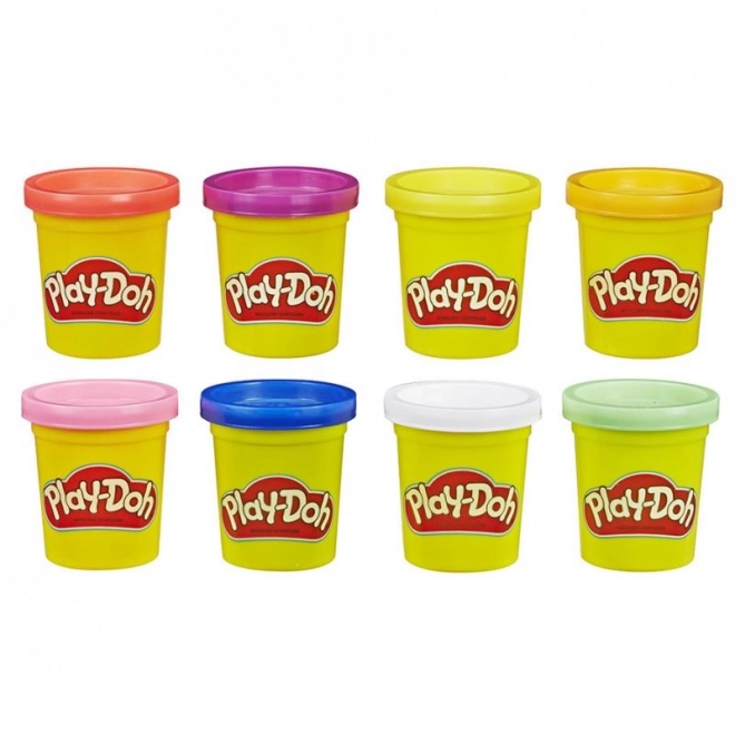 Play-doh Zestaw 8 kubków neonowych kolorów
