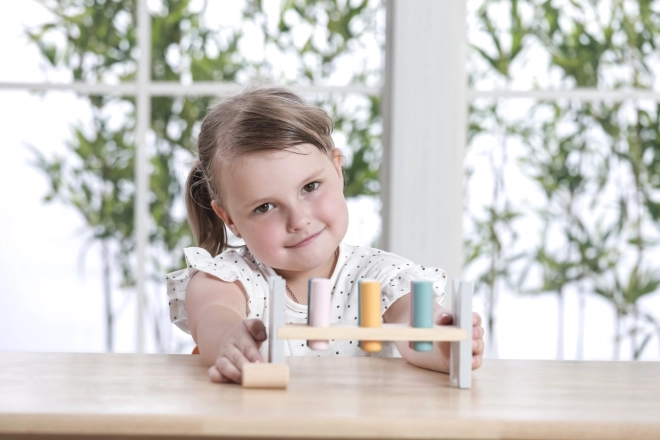 VIGA PolarB Drewniana ławeczka z młotkiem - Zabawka Montessori