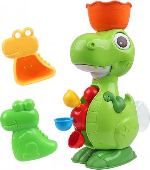 Zestaw zabawek kąpielowych Dino z młynkiem