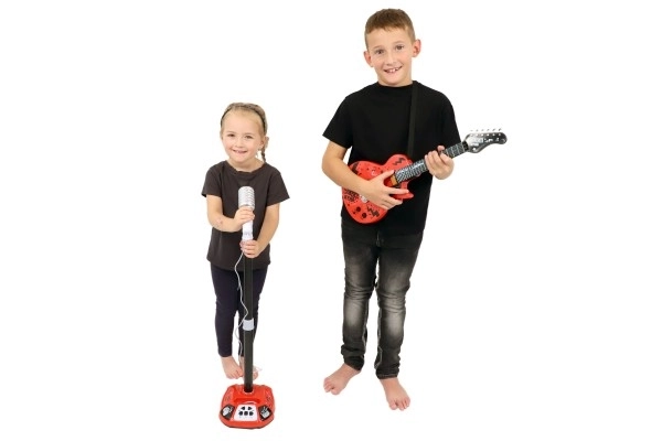 Mikrofon Karaoke ROCK STAR z efektami świetlnymi i dźwiękowymi