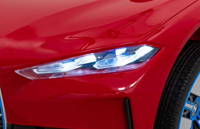 Samochód dziecięcy na baterię BMW i4 – Czerwony