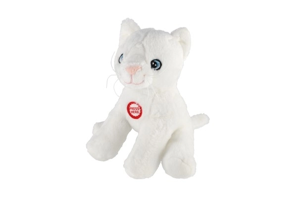 Maskot Leo, kremowy kot 15 cm