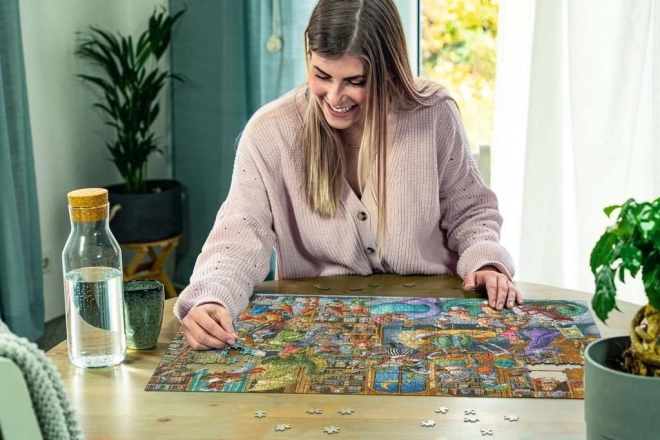 Puzzle 2D 1000 Ravensburger Północ w bibliotece