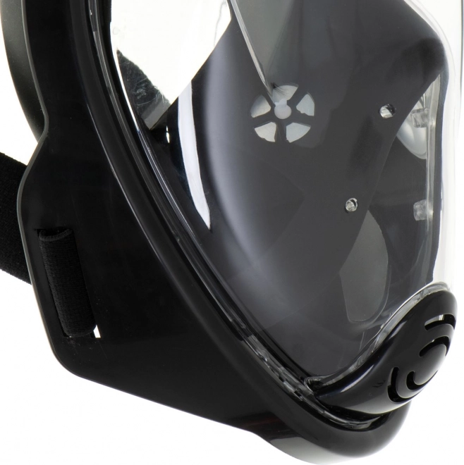 Składana maska pełnotwarzowa ze snorkelem L/XL czarna