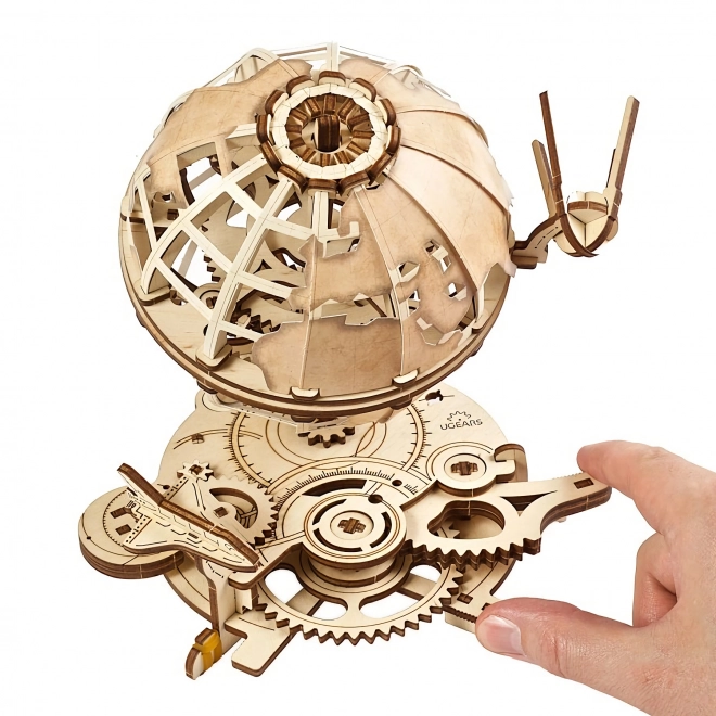 Ugears 3D drewniane puzzle mechaniczne Globus