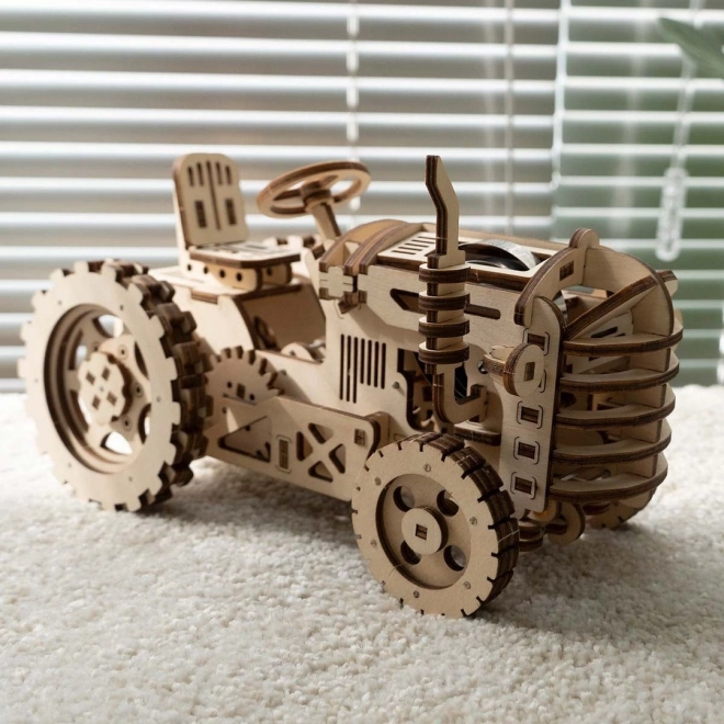 RoboTime 3D drewniane mechaniczne puzzle Traktor