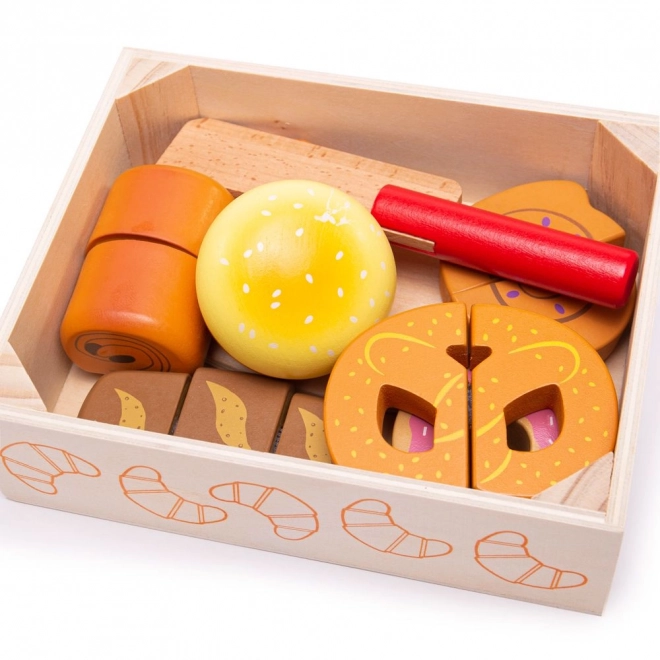 Bigjigs Toys Pieczywo do krojenia w skrzynce