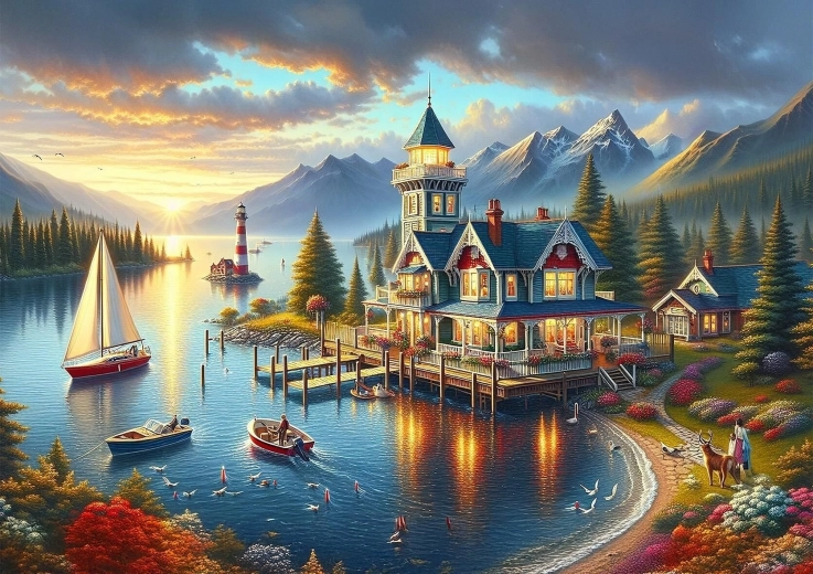 Puzzle Senna wieczorem 1000 elementów