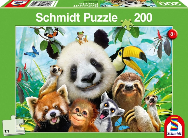 Puzzle zwierzęca zabawa 200 elementów