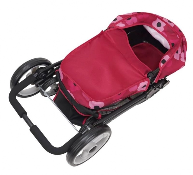 Wózek dla lalek 2w1 - Bella Poppy Red