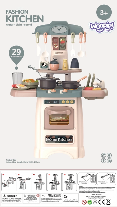 Kuchenka Woopie z obiegiem wodnym, światłem i dźwiękiem