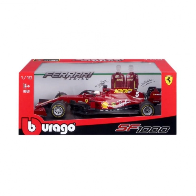 Metalowy model samochodu Ferrari SF1000 F1 2020 GP Toskanii Sebastian Vettel