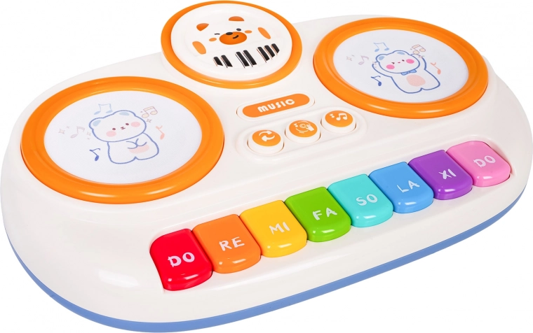 Kolorowe klawisze na pierwsze melodie