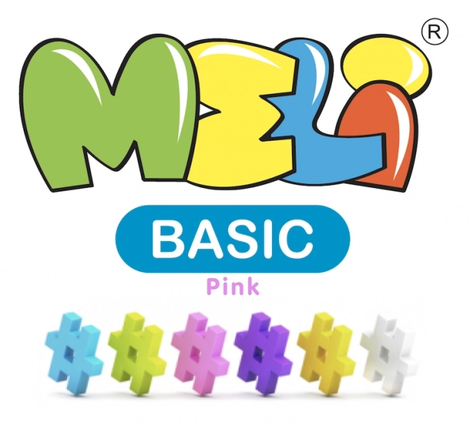 Zestaw Konstrukcyjny Meli Basic Pink - 300 elementów