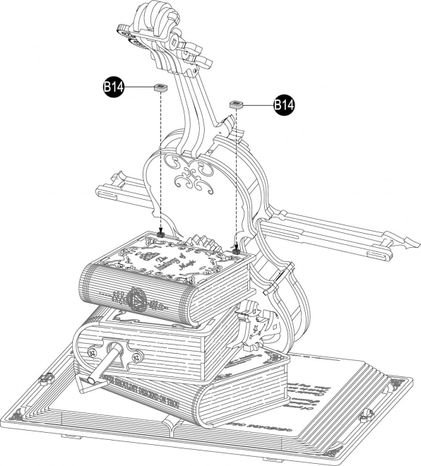 RoboTime drewniane mechaniczne puzzle Magiczne wiolonczelo (napęd elektryczny)