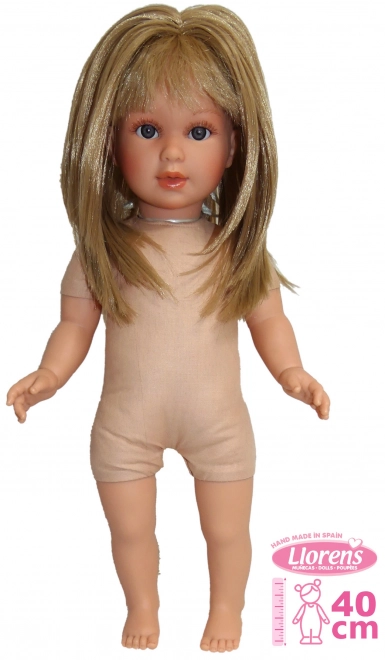 Llorens 540C CARLA - realistyczna lalka z miękkim materiałowym ciałem - 40 cm