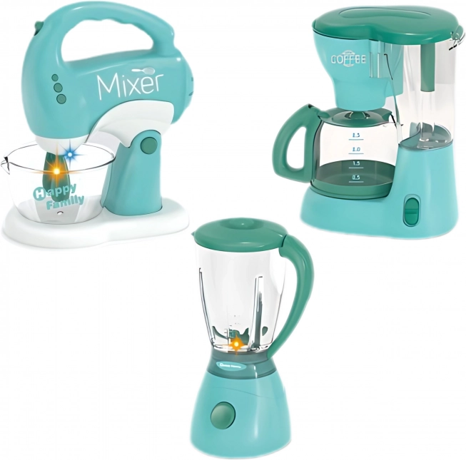 WOOPIE Zestaw domowych urządzeń dla dzieci 3w1 Mikser Blender Robot kuchenny