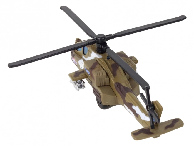 Wojskowy helikopter Wojskowy helikopter Aluminiowa mieszanina Efekty świetlne i dźwiękowe