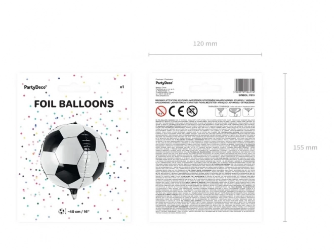 Balon foliowy Piłka nożna 40 cm