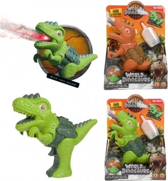 dinozaurowy pistolet parowy ze światłem i dźwiękiem, plastik 13 × 16 cm