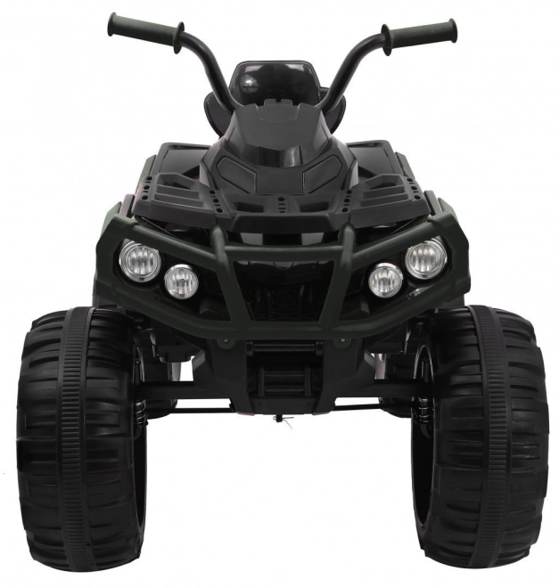 Dziecięcy akumulatorowy quad czarny + koła EVA + radio MP3 + LED + wolny start