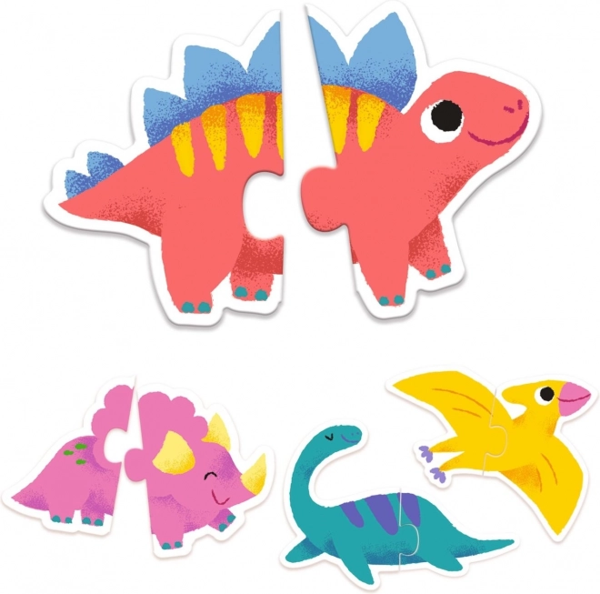 Puzzle Duo Dinozaury