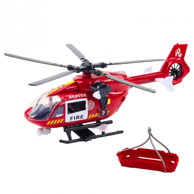 Strażacki helikopter ze światłami i dźwiękami 1:12