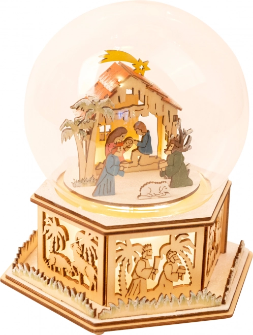 Small Foot Śnieżna kula i pozytywka Stajenka
