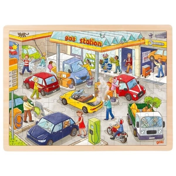Puzzle stacja benzynowa, 96 elementów