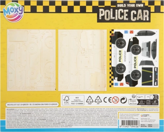 3D puzzle policyjny samochód MOXY