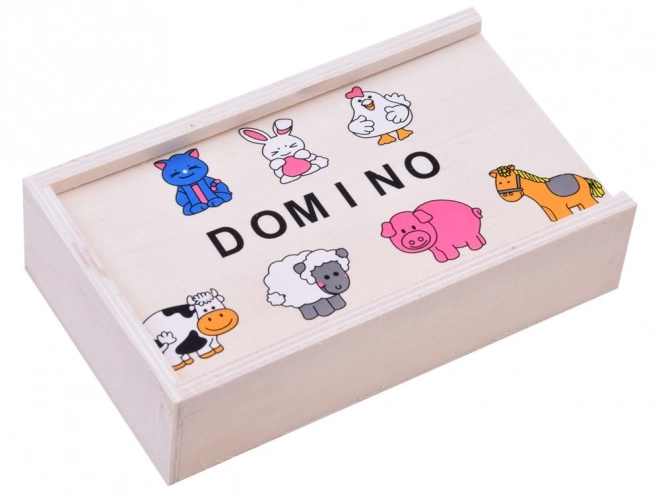 Domino puzzle kolorowe zwierzątka