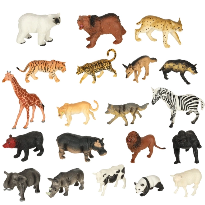 Zoo zwierzęce figurki - 51 sztuk