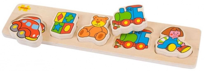 Drewniane układanki Bigjigs Baby