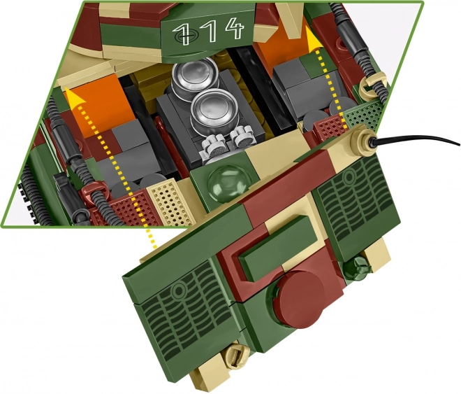 Model czołgu Tygrys I z 870 klocków