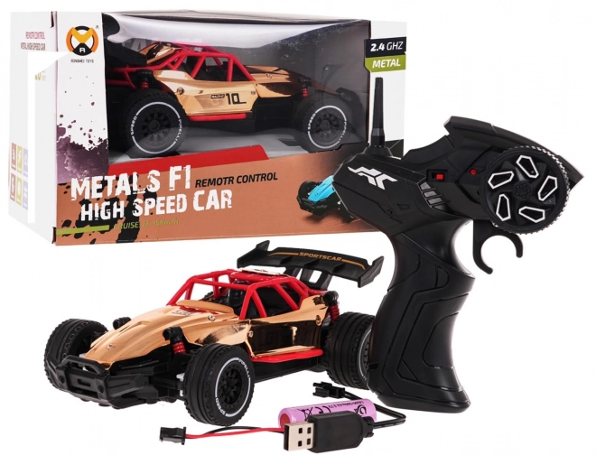 RACING 01 Złote R/C metalowe auto