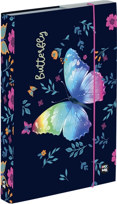 Pudełko na zeszyty A5 Jumbo motyl