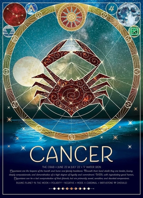 Cobble Hill puzzle znak zodiaku Rak – 500 elementów