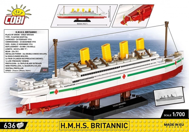 Model statku H.M.H.S. Britannic 1:700