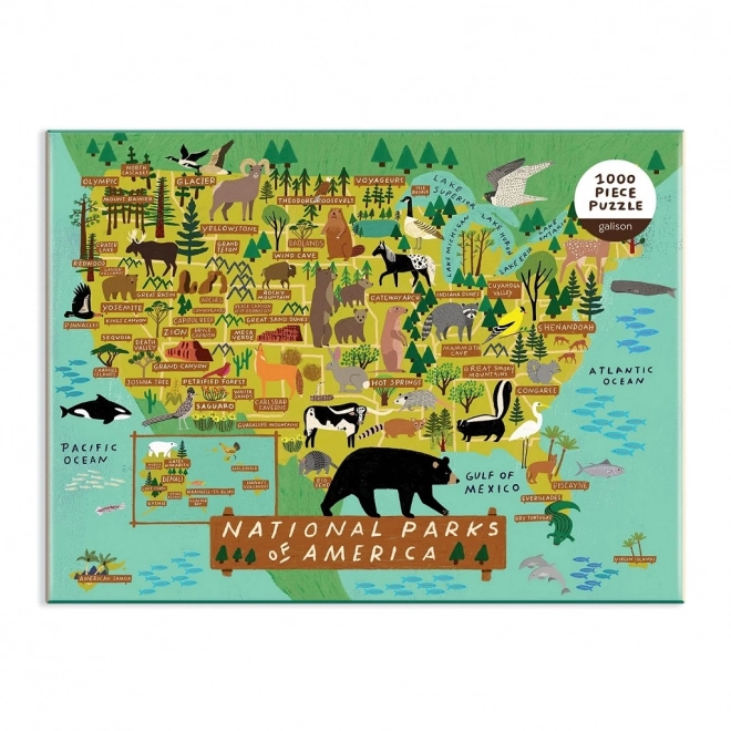 Puzzle GALISON Amerykańskie Parki Narodowe 1000 elementów