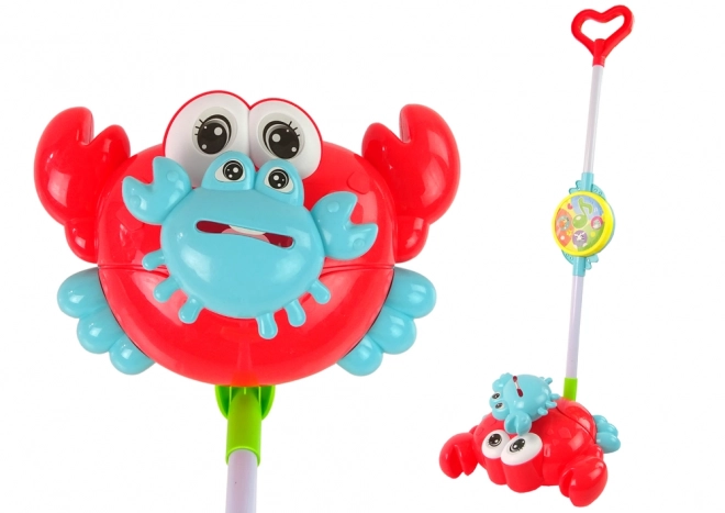 Świecący krab Stick Pusher Red Music