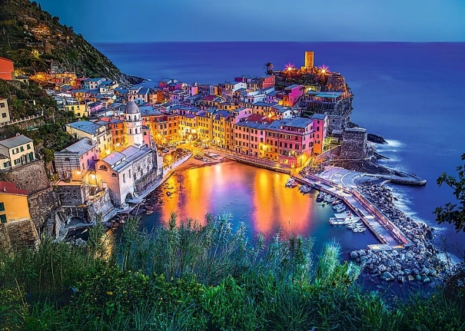 Urzekający motyw Vernazza o zmierzchu