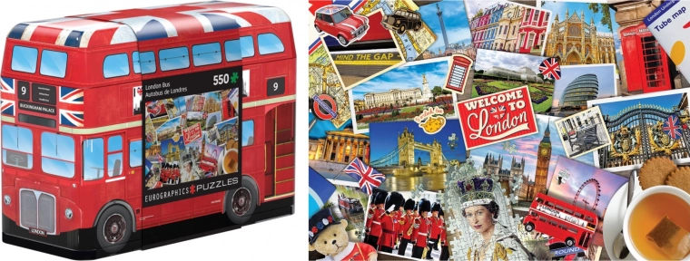 eurographics puzzle w metalowym pudełku londyński autobus 550 elementów