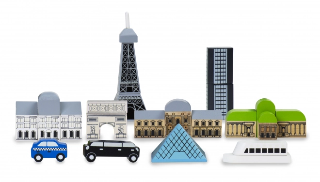 Świecące klocki Paris dla dzieci