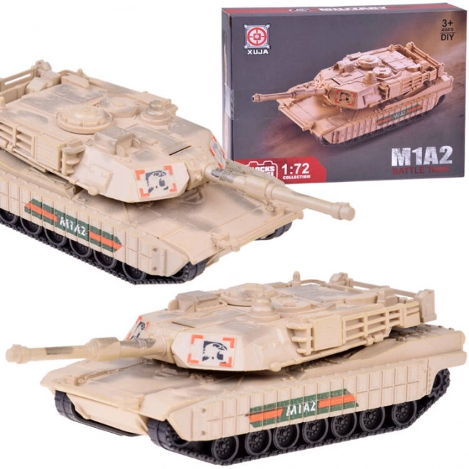 Zestaw budowlany amerykański czołg Abrams M1A2 w skali 1:72