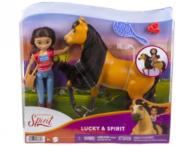 Zestaw Lucky i Duch lalka z koniem z Mustang: Duch wolności
