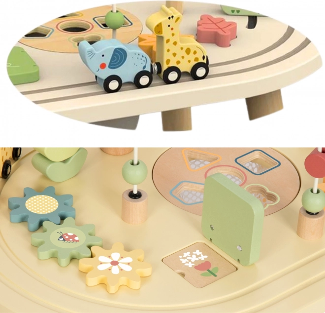 Drewniany Stolik Aktywności Safari TOOKY TOY