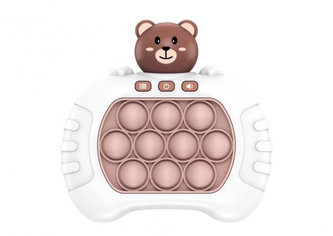Gra sensoryczna Teddy Pop It Światła na baterie Dźwięki Biała