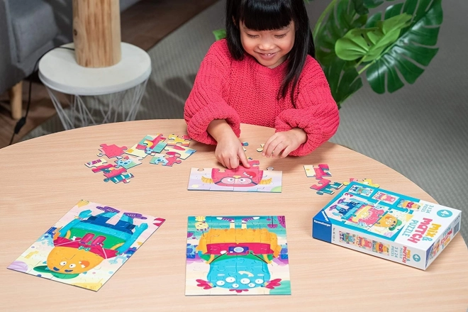Ravensburger Puzzle Mix & Match: Śmieszne Potwory 3x24 elementów